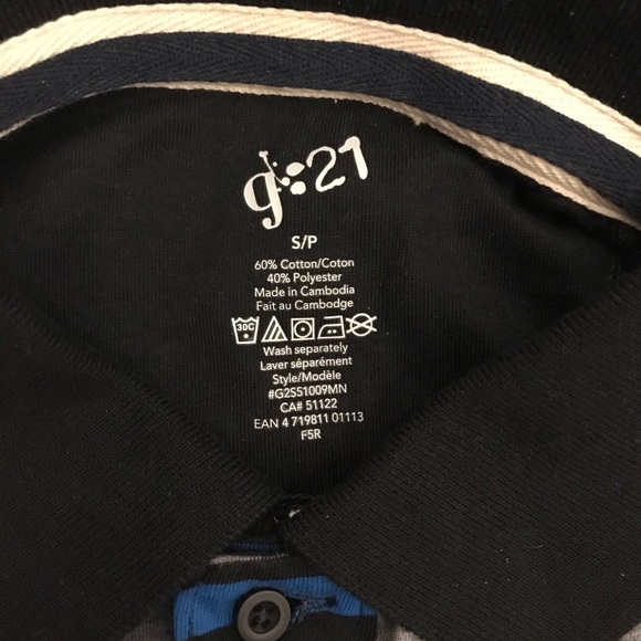 NWOT Striped Polo - Picture 2 of 2